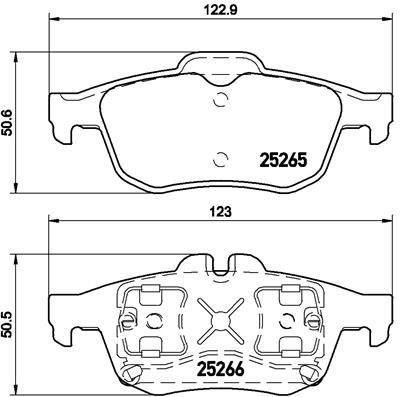 A.B.S. P 68 057 BREMBO Bremsbelagsatz, Scheibenbremse